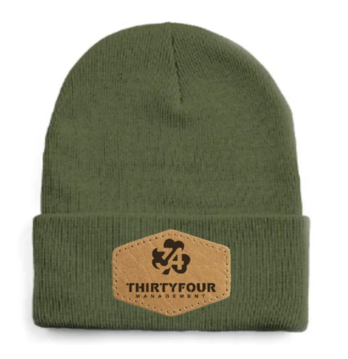 34 clover beanie green light patch